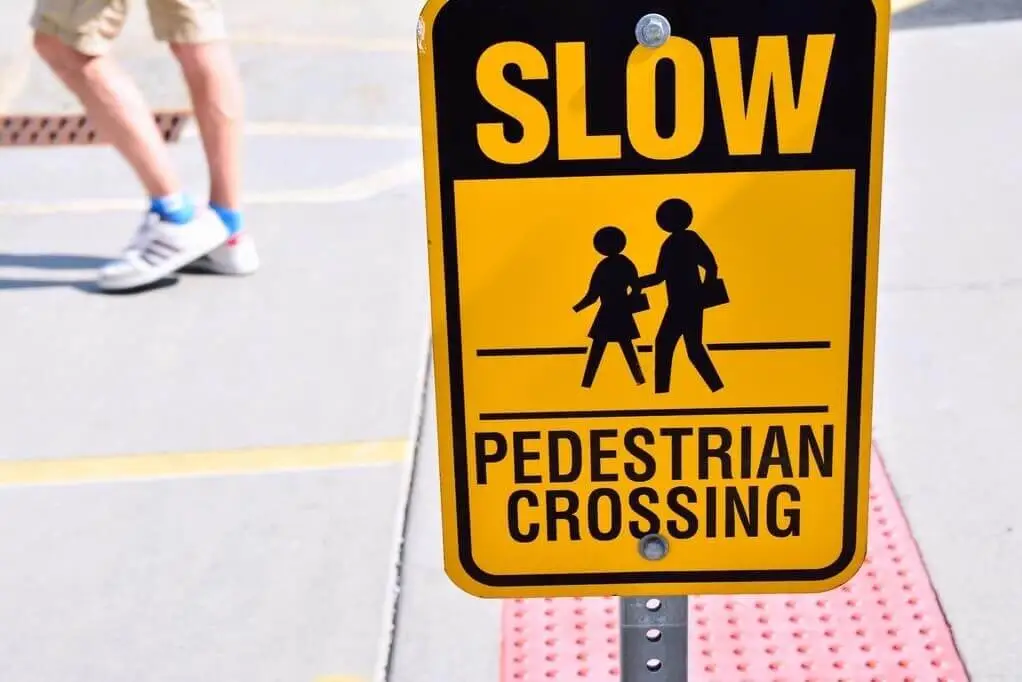 collisions with pedestrians occur most often at intersections